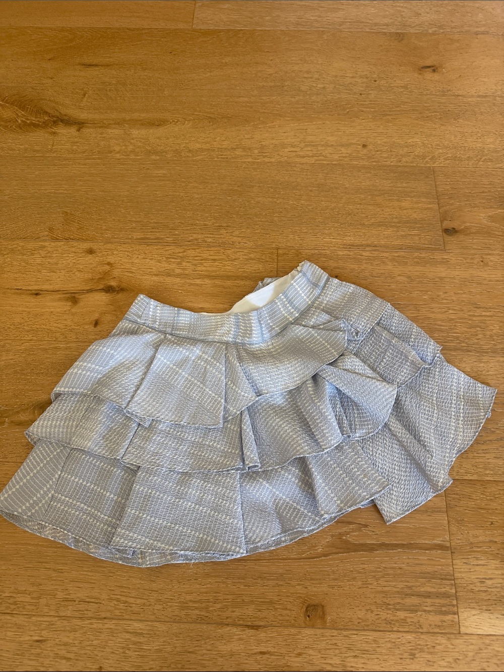 10 Crosby Derek Lam Light Blue Tiered Ruffle Skirt